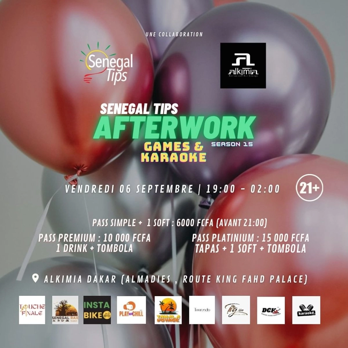 🎉 Sénégal Tips Afterwork 🎉