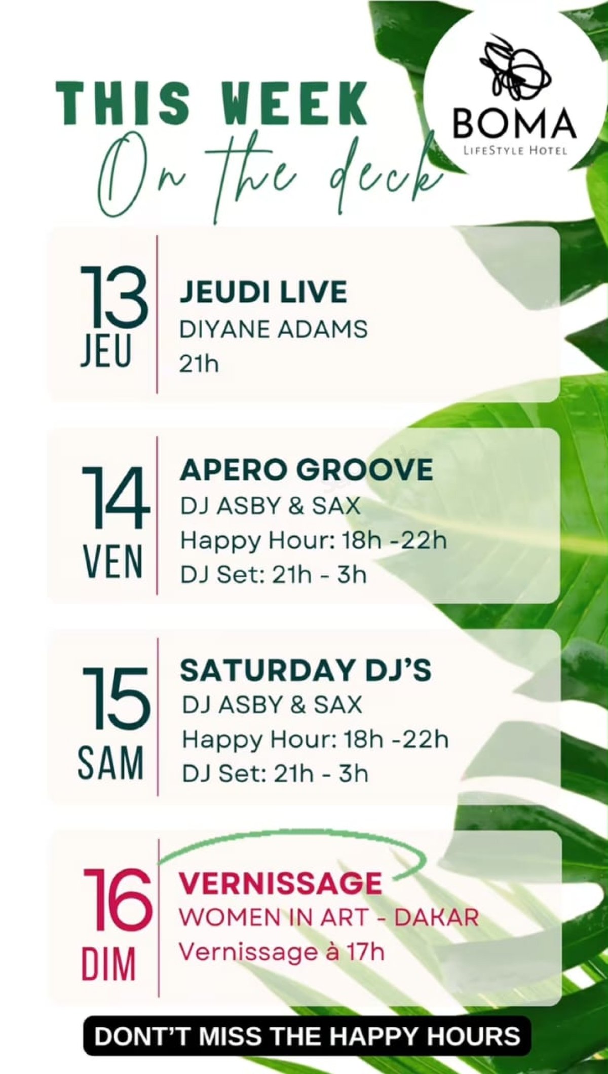 THIS WEEK ON THE DECK