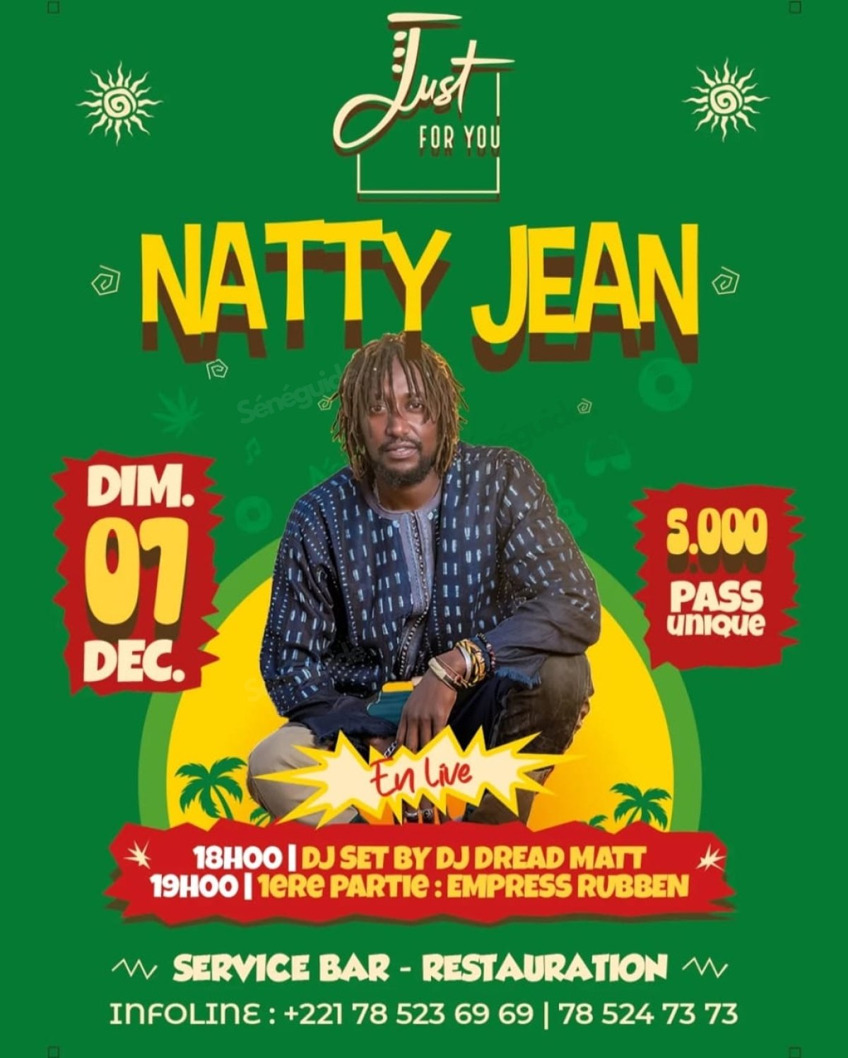 Natty Jean en Live