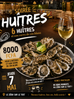 Soirée Huîtres au Zébu